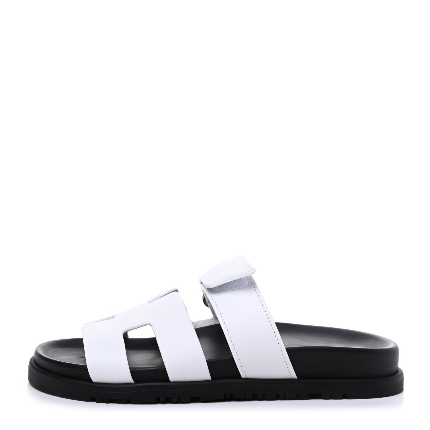 Hermes Calfskin Womens Chypre Sandals 36 White 1 of 9