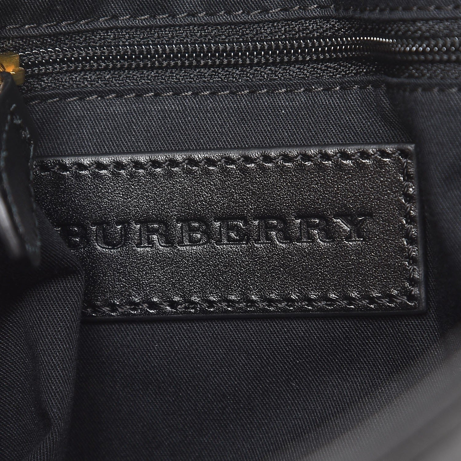 Burberry Haymarket Check Medium Golderton Tote Black 7 of 7