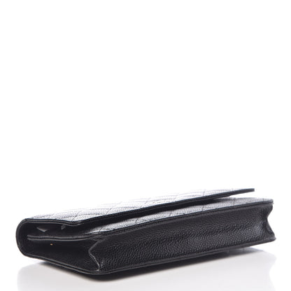 Chanel Caviar Quilted Wallet On Chain WOC Black 4 of 9