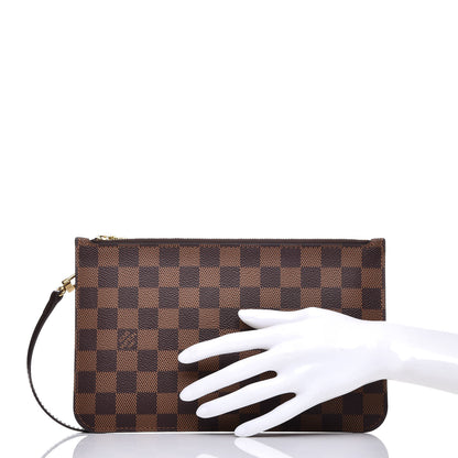 Louis Vuitton Damier Ebene Neverfull MM GM Pochette 2 of 8