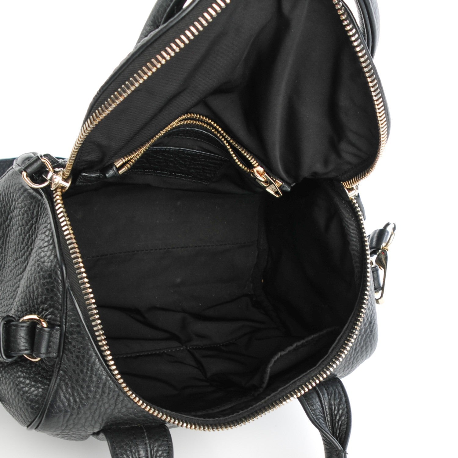 Alexander Wang Pebbled Lambskin Rockie Black Pale Gold Hardware 5 of 8
