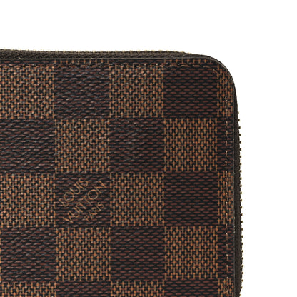 Louis Vuitton Damier Ebene Clemence Wallet Rose Ballerine 7 of 8