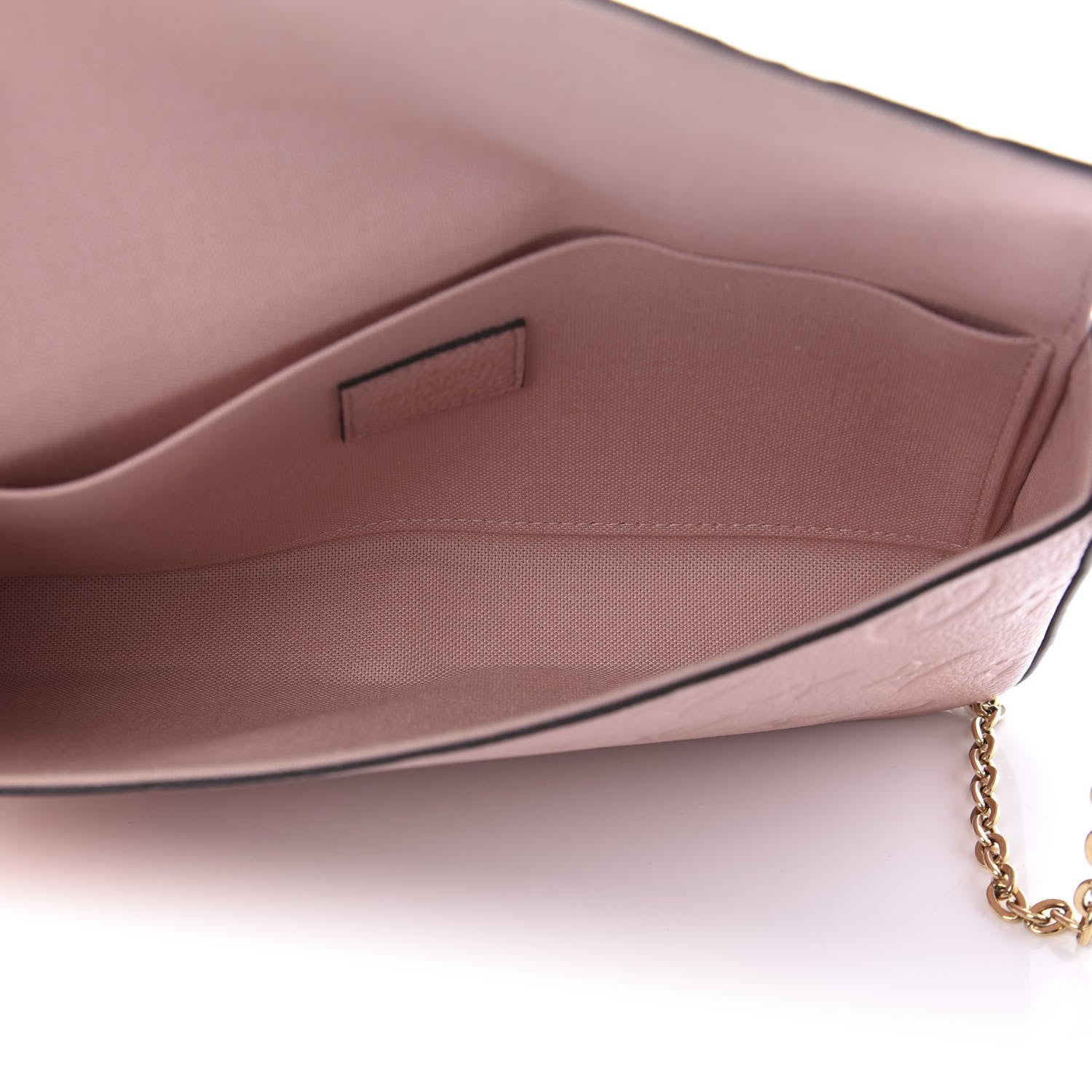 Louis Vuitton Empreinte Pochette Felicie Chain Wallet Rose Poudre 5 of 10