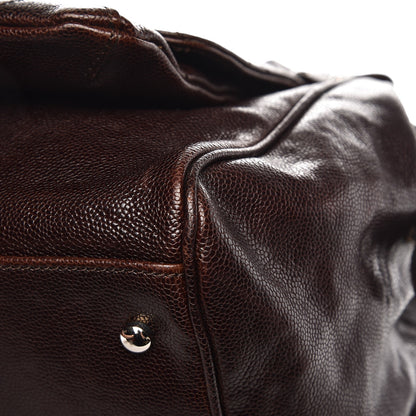 Chanel Caviar Quilted Mademoiselle Satchel Brown 13 of 20