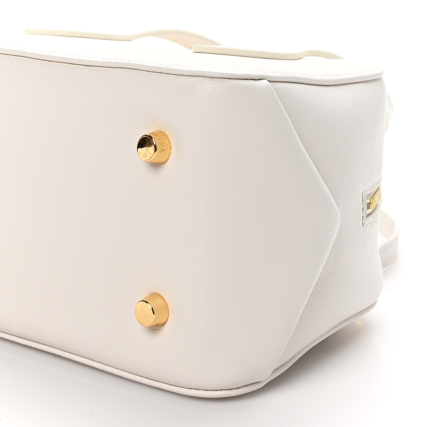 Khaite Pebbled Calfskin Small Maeve Bag Cream 9 of 9