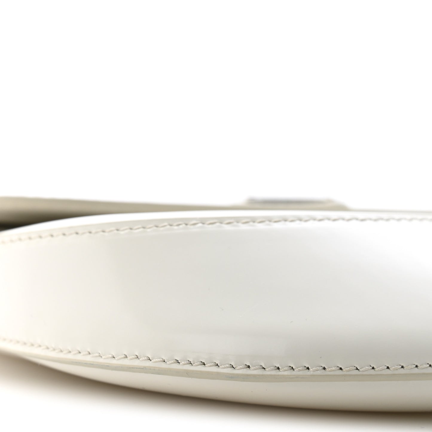 Spazzolato Cleo Flap Shoulder Bag White