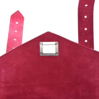 Proenza Schouler Suede PS1 Pouch Messenger Raspberry 8 of 9