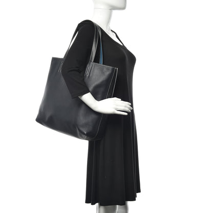 Hermes Veau Sikkim Double Sens 36 Reversible Tote Graphite Black Bleu Thalassa 4 of 19
