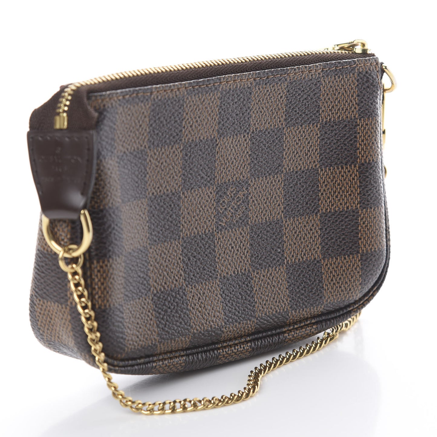 Damier Ebene Complice Trunks and Bags Mini Pochette Accessories Red