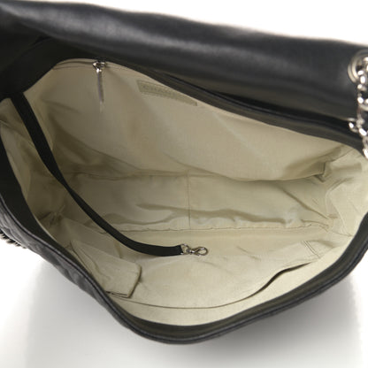 Chanel Washed Lambskin Quilted Maxi Chain Around Flap Black 5 of 11