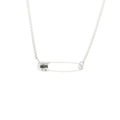 Chrome Hearts Sterling Silver Safety Pin Pendant Necklace 5 of 5