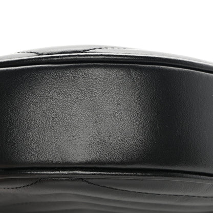 Saint Laurent Calfskin Matelasse Chevron Round Vinyle Camera Bag Black 11 of 11