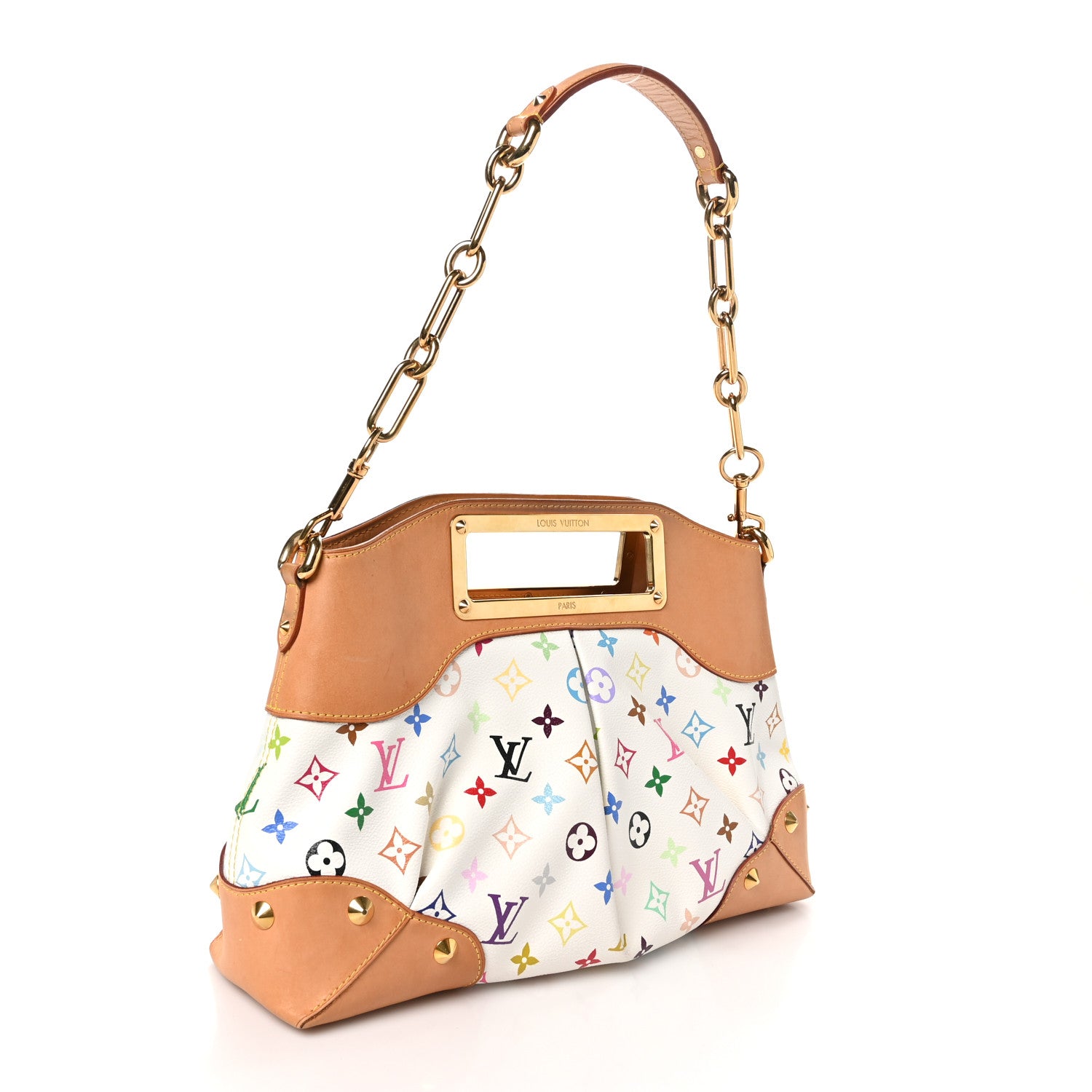 Louis Vuitton Monogram Multicolor Judy MM White 3 of 9