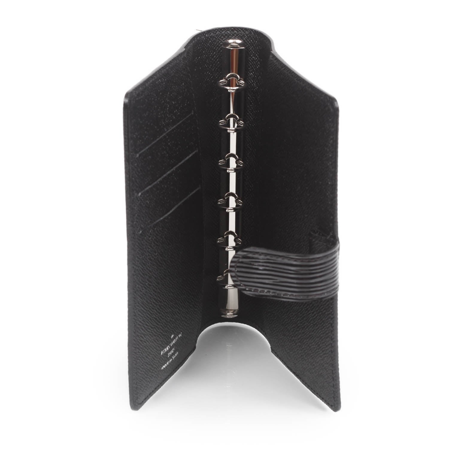 Louis Vuitton Electric Epi Small Ring Agenda Black 8 of 10