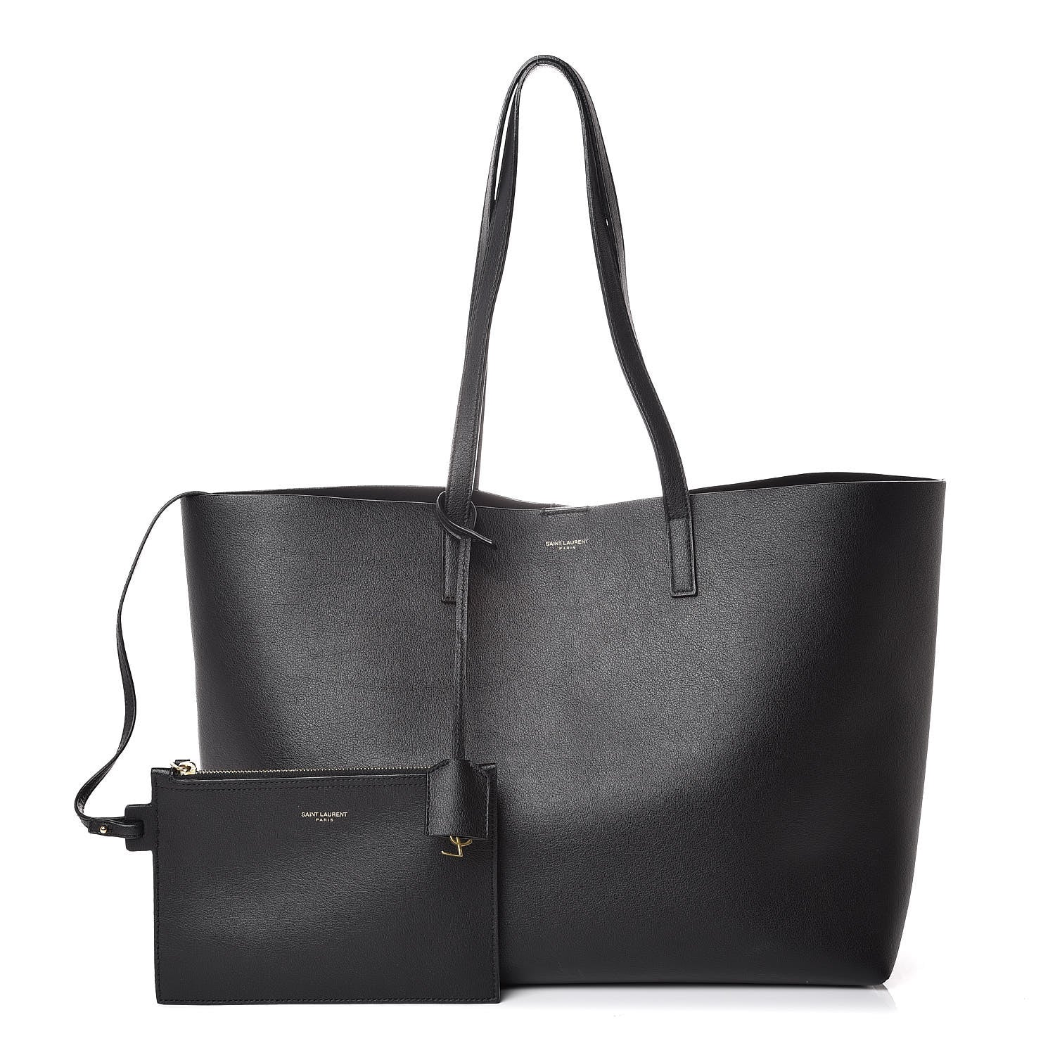 Saint Laurent Calfskin Large Shopping Tote Black 1 of 7