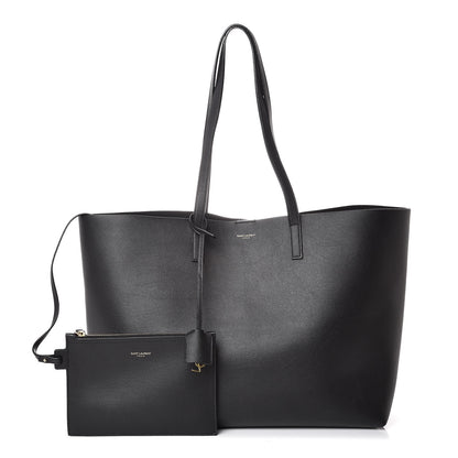 Saint Laurent Calfskin Large Shopping Tote Black 1 of 7