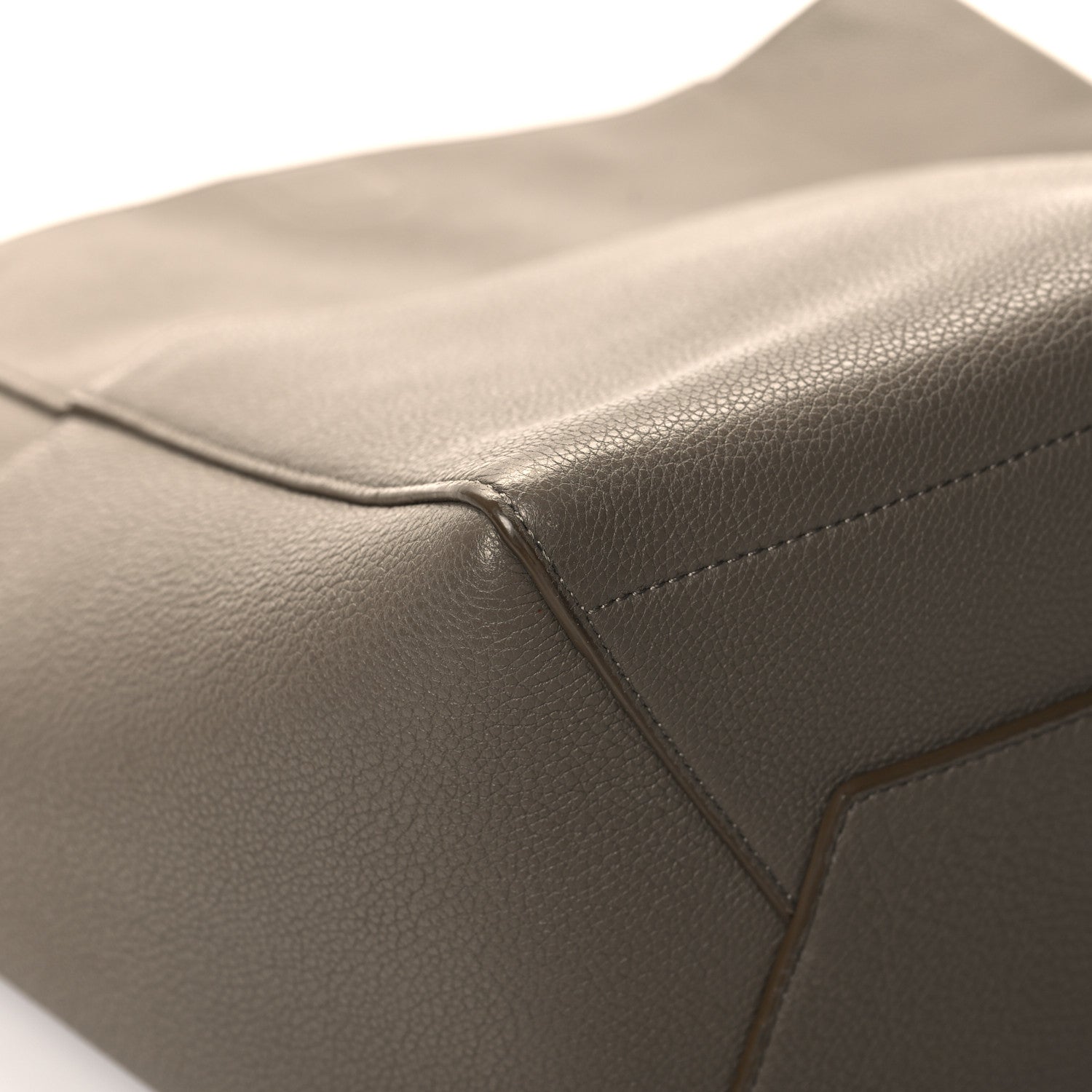 Celine Soft Grained Calfskin Sangle Bucket Bag Taupe 8 of 12