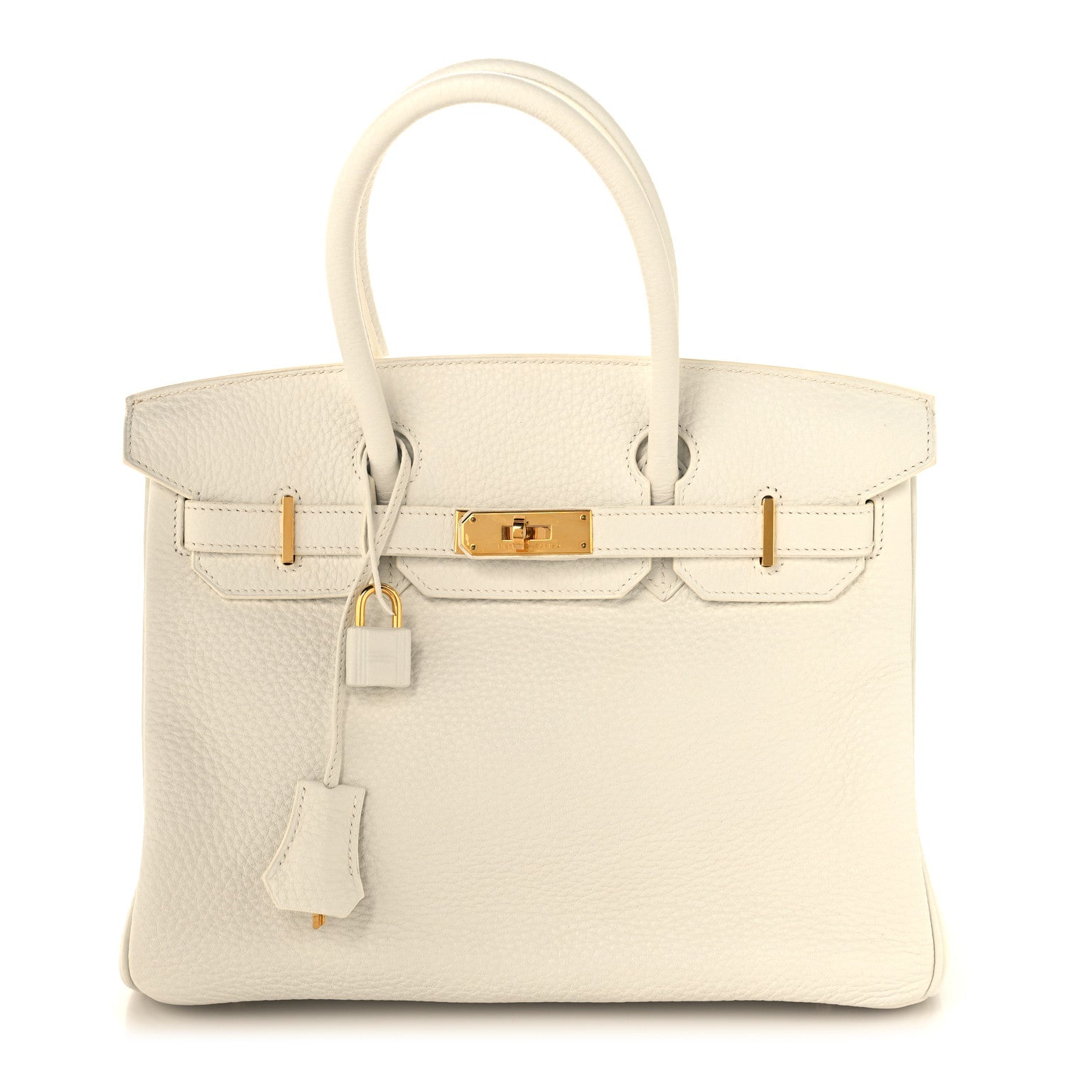 Hermes Taurillon Clemence Birkin 30 White 1 of 12