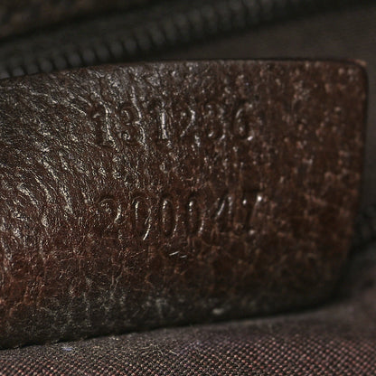 Gucci Monogram Waist Pouch Bag Dark Brown 7 of 10