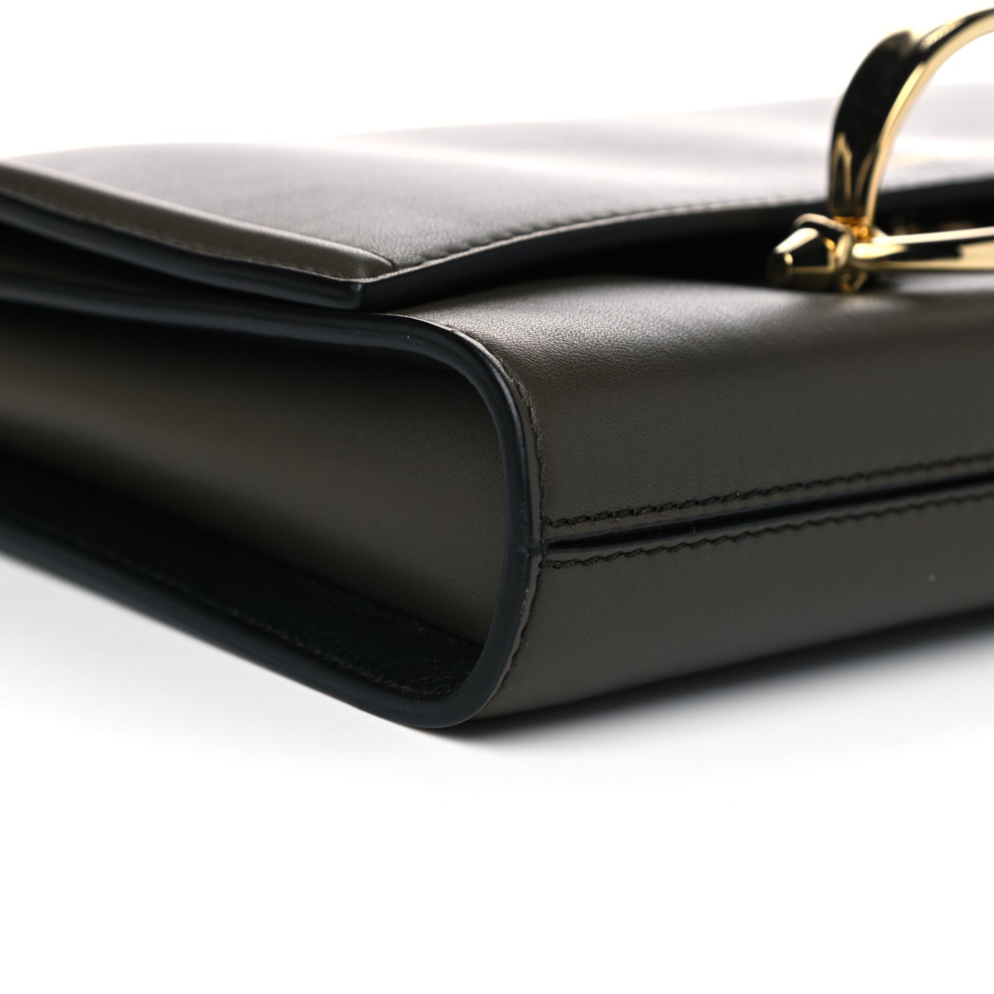 Calfskin The Story Crossbody Bag Khaki