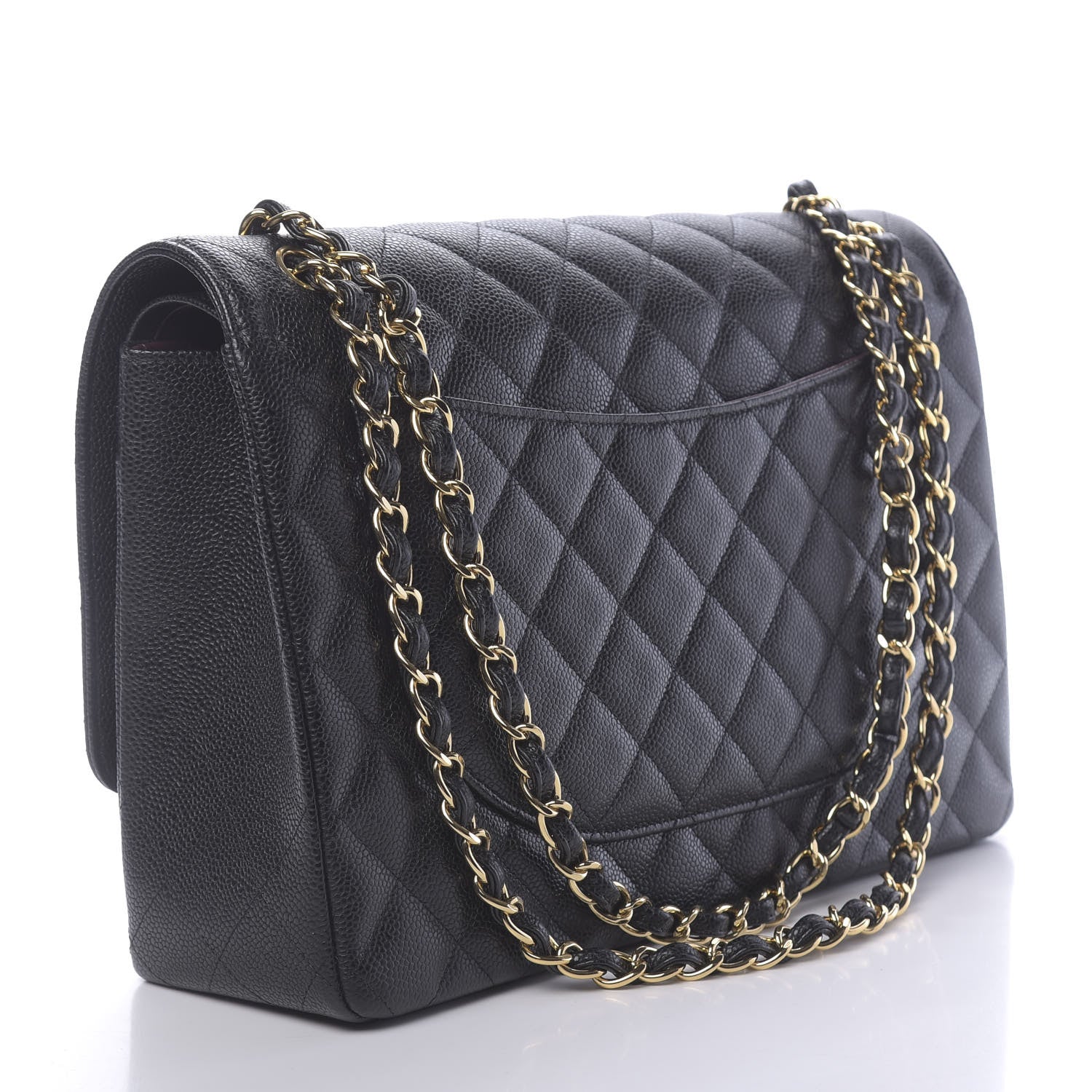 Chanel Caviar Quilted Maxi Double Flap Black 3 of 10