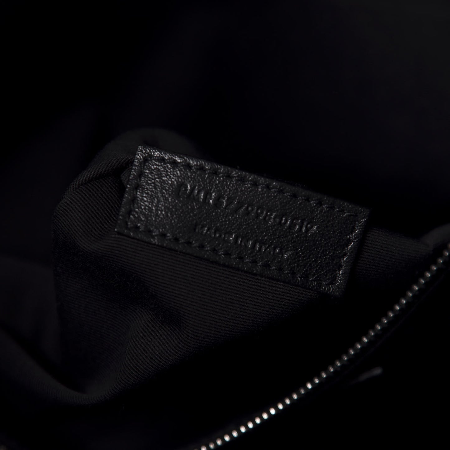 Crinkled Calfskin Matelasse Monogram Niki Shoulder Bag Deep Marine