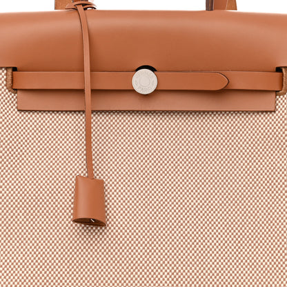 Hermes Vache Hunter Criss Viking Herbag a Dos Retourne Backpack Ecru Beige Naturel 10 of 12