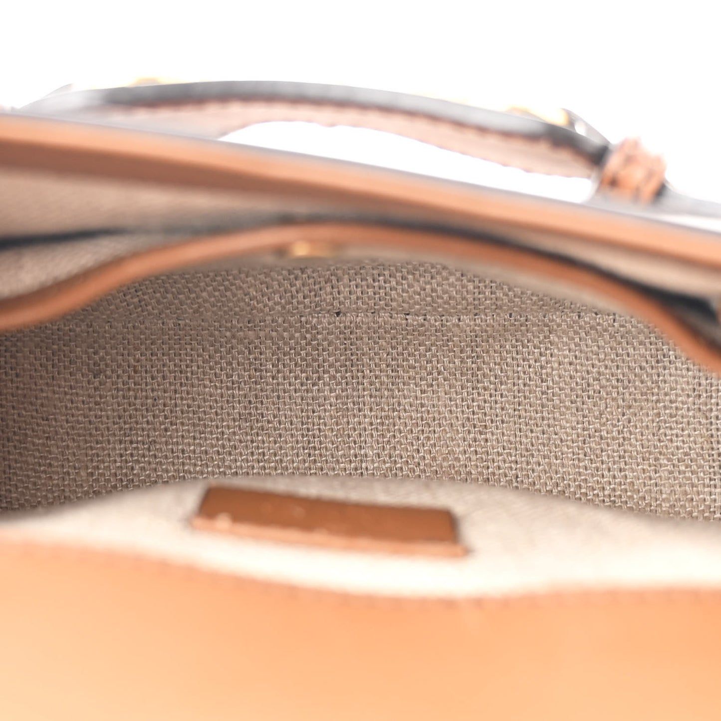 Calfskin Small Lady Web Shoulder Bag Cuir