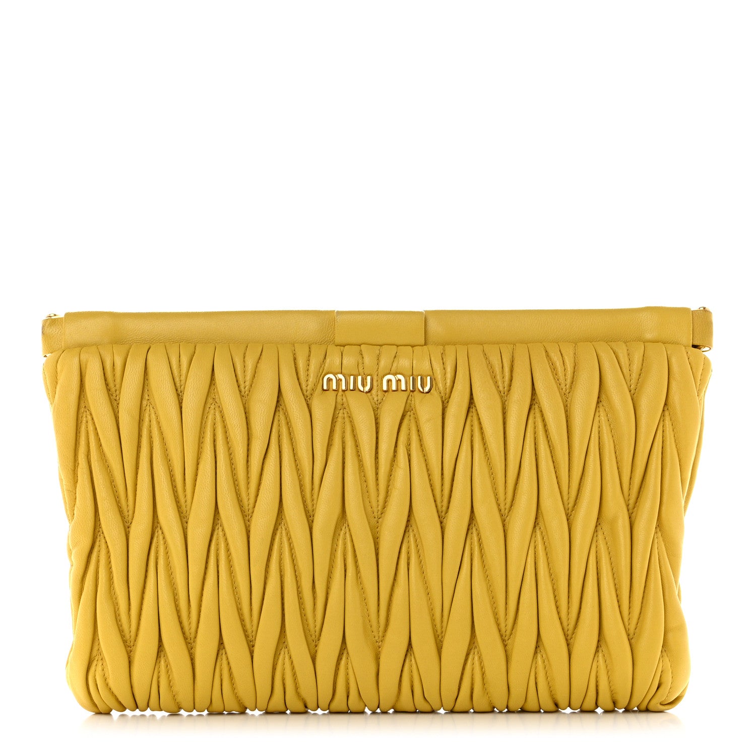 Miu Miu Nappa Matelasse Clutch Sole 1 of 7