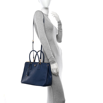 Prada Saffiano Medium Galleria Double Zip Tote Bluette 2 of 16