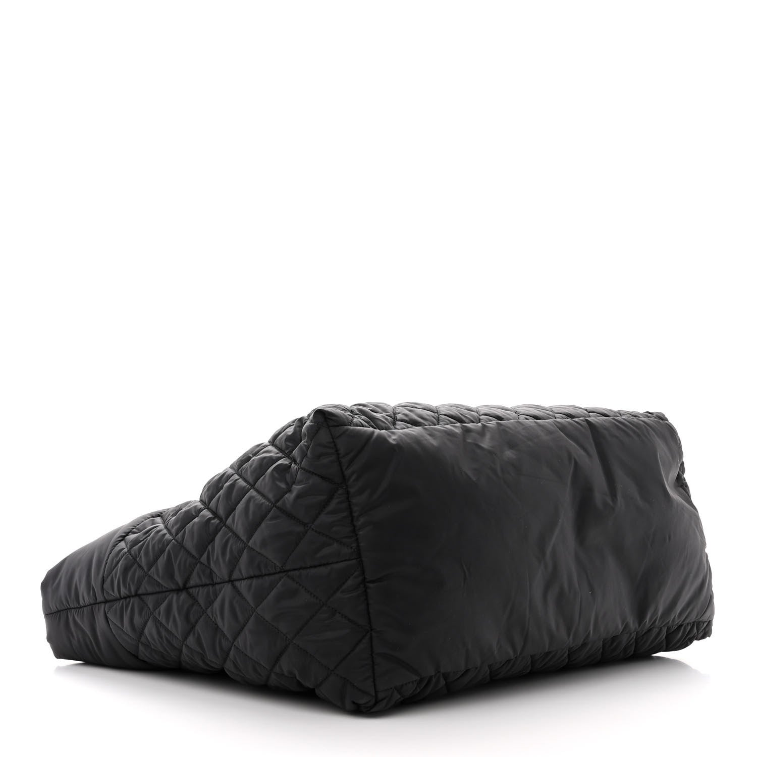 Chanel Nylon Quilted Large Coco Cocoon Tote Black 4 of 12