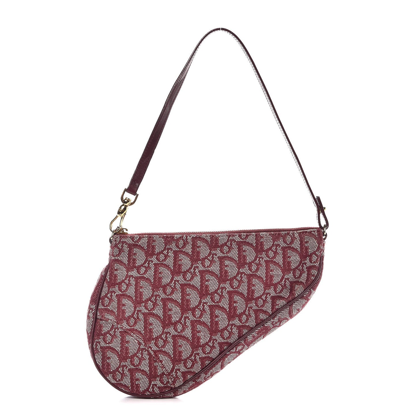 Monogram Mini Saddle Pochette Burgundy