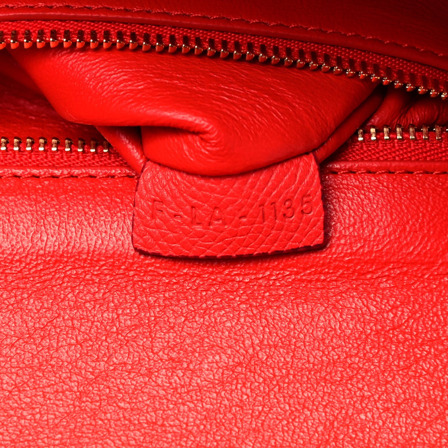 Baby Grained Calfskin Medium Symmetrical Bag Vermillion