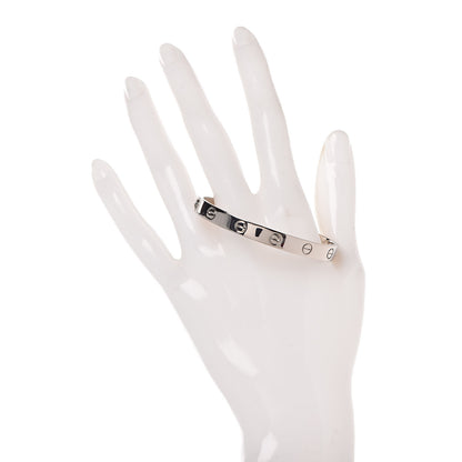 Cartier 18K White Gold LOVE Bracelet 16 2 of 5