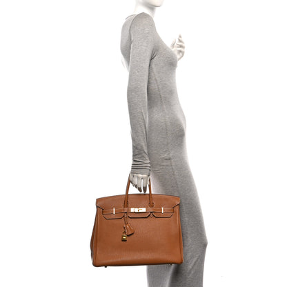 Hermes Togo Birkin 35 Gold 2 of 12