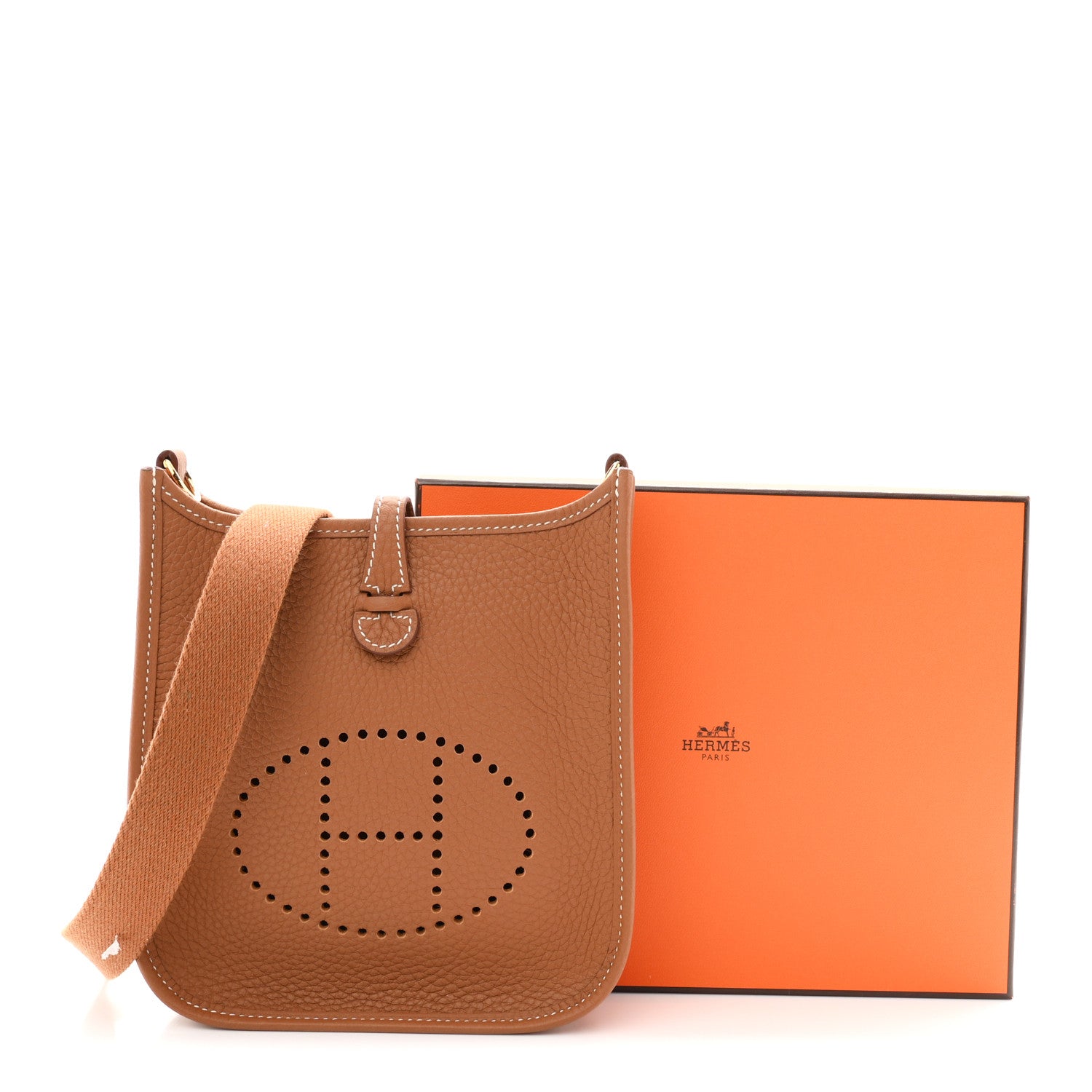 Hermes Taurillon Clemence Evelyne TPM Gold 11 of 11