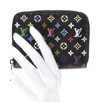 Louis Vuitton Monogram Multicolor Zippy Coin Purse Black Grenade 2 of 7