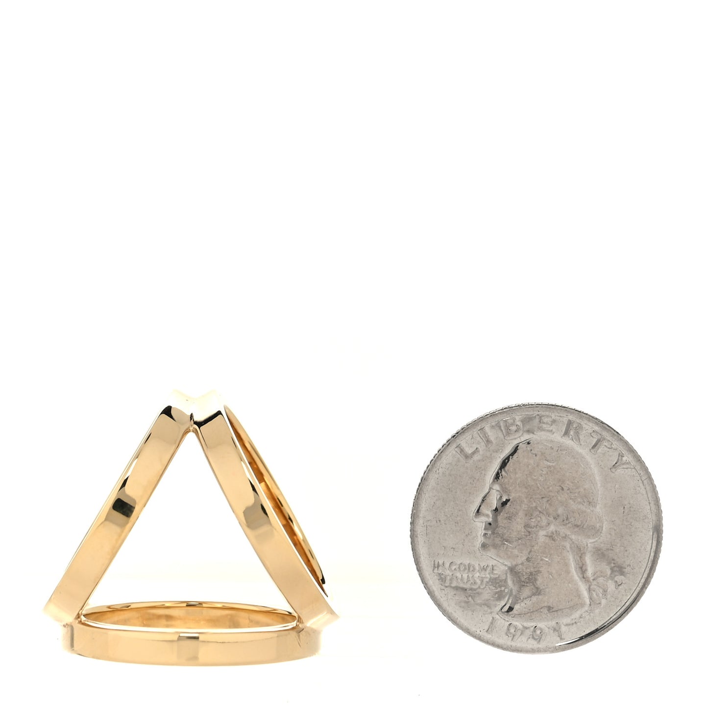 Permabrass Gold Plated Trio Scarf Ring