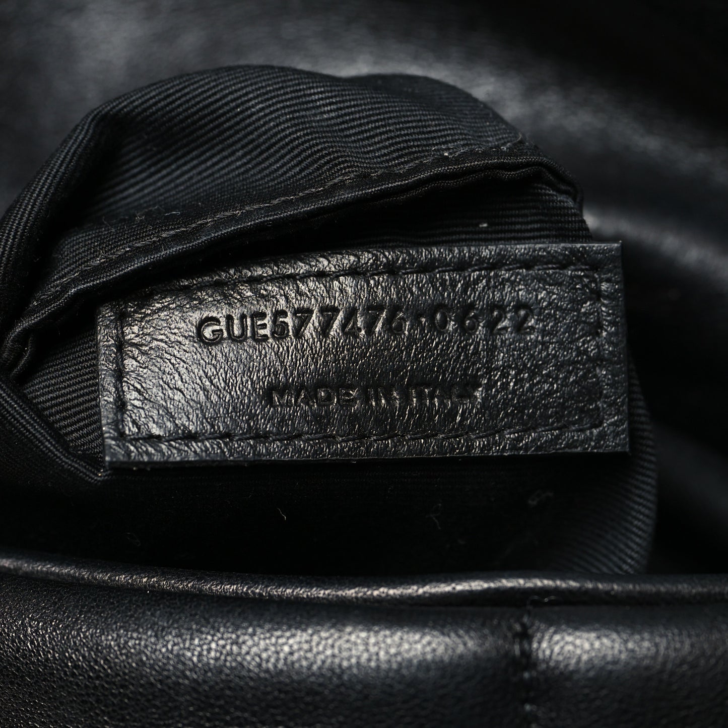 Lambskin Quilted Small Loulou Puffer Monogram Chain Satchel Black