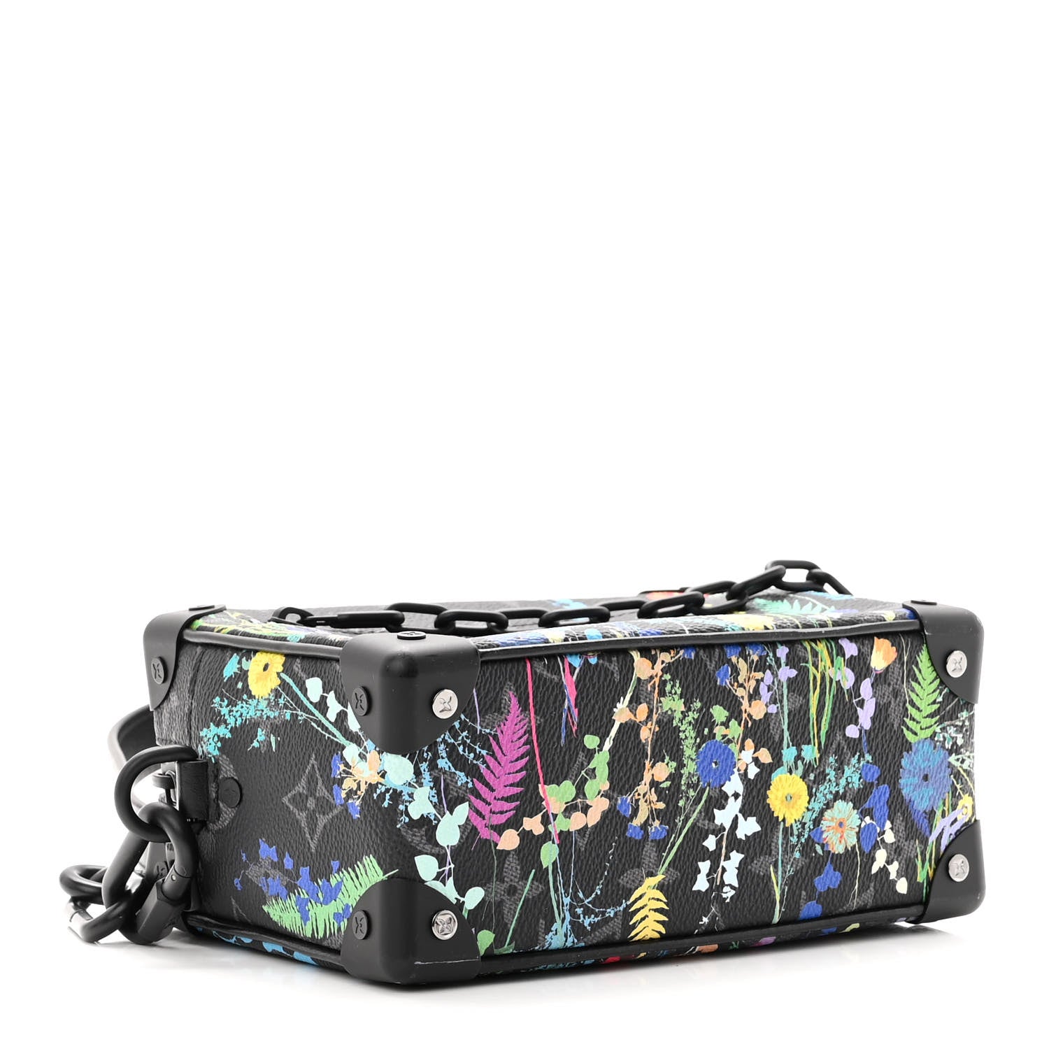 Louis Vuitton Monogram Eclipse Flower Print Mini Soft Trunk 3 of 7