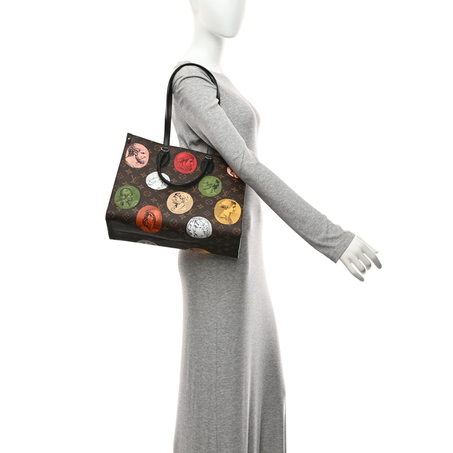 Louis Vuitton X FORNASETTI Monogram Cameo Onthego MM 2 of 9