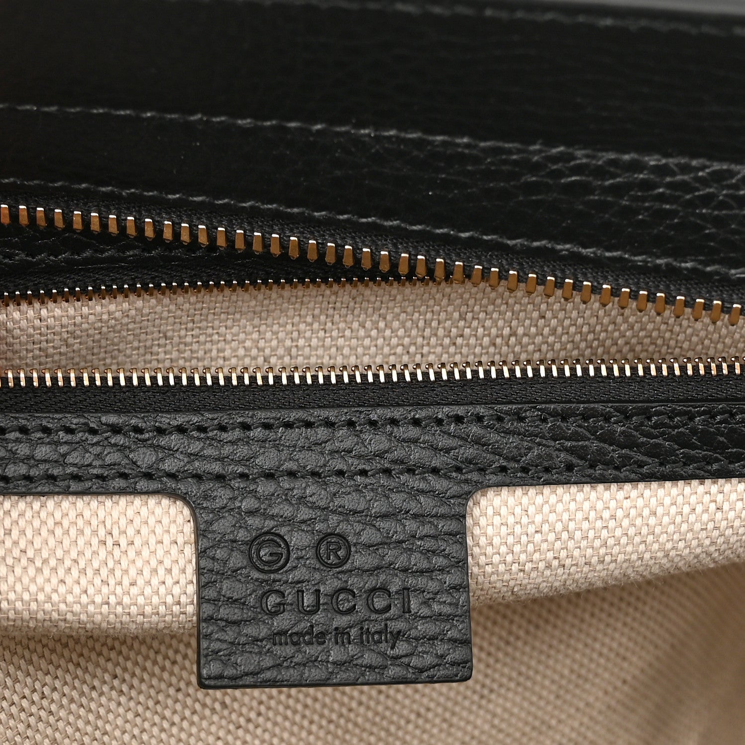 Gucci Dollar Calfskin Large Soho Top Handle Satchel Black 6 of 10