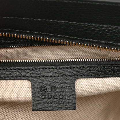 Gucci Dollar Calfskin Large Soho Top Handle Satchel Black 6 of 10