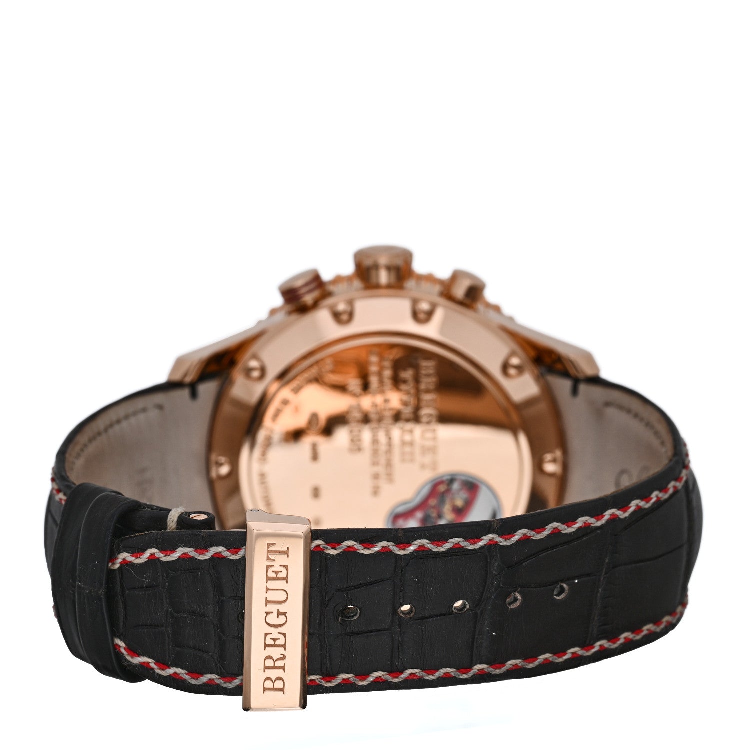 Breguet 18K Rose Gold Alligator 44mm Type XXII Flyback Chronograph Automatic Watch Brown 3880BR/Z2/9XV 3 of 5