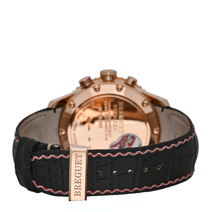 Breguet 18K Rose Gold Alligator 44mm Type XXII Flyback Chronograph Automatic Watch Brown 3880BR/Z2/9XV 3 of 5
