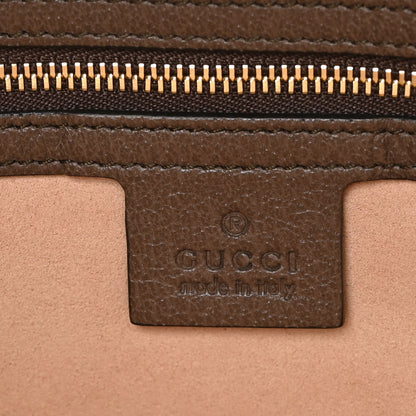 Gucci GG Supreme Monogram Textured Calfskin Web Medium Ophidia Shopping Tote Beige Ebony New Acero 6 of 9