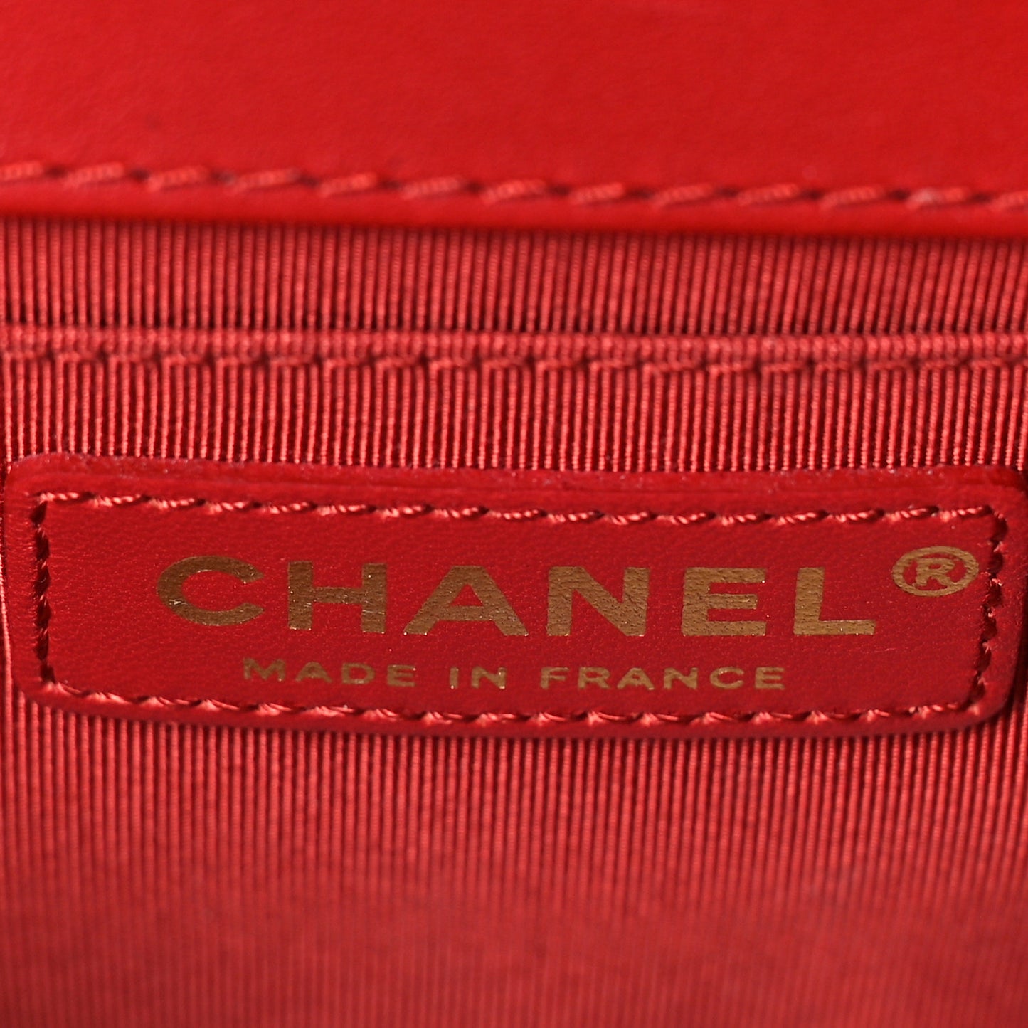 Lambskin Quilted Medium Top Handle Boy Flap Red