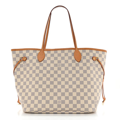 Louis Vuitton Damier Azur Neo Neverfull MM Rose Ballerine 2 of 13