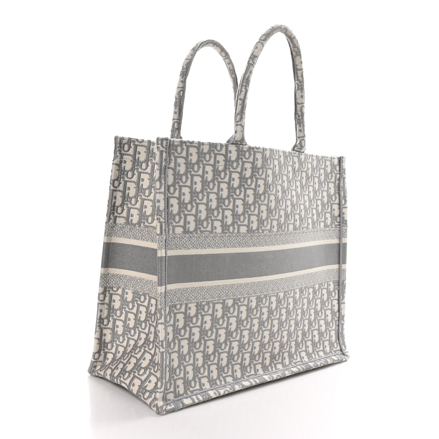 Christian Dior Oblique Large Book Tote Grey 3 of 10