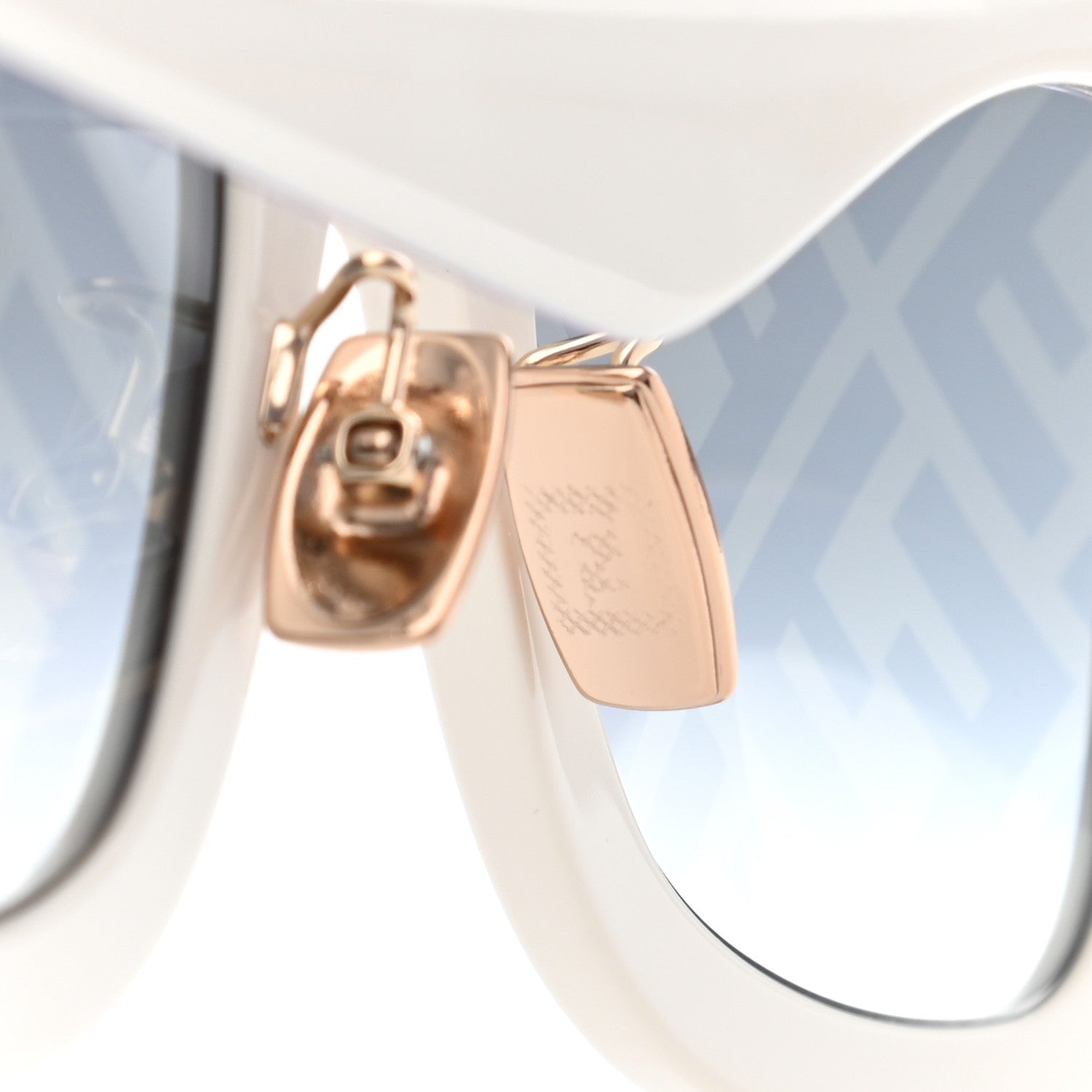 Fendi Acetate FF Sunglasses FF 0434/G/S White Gold 7 of 7